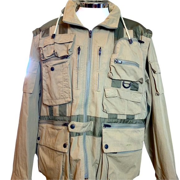 Orvis Other - Orvis XL Ultimate Travel Jacket Coat vest convertible pockets storage khaki